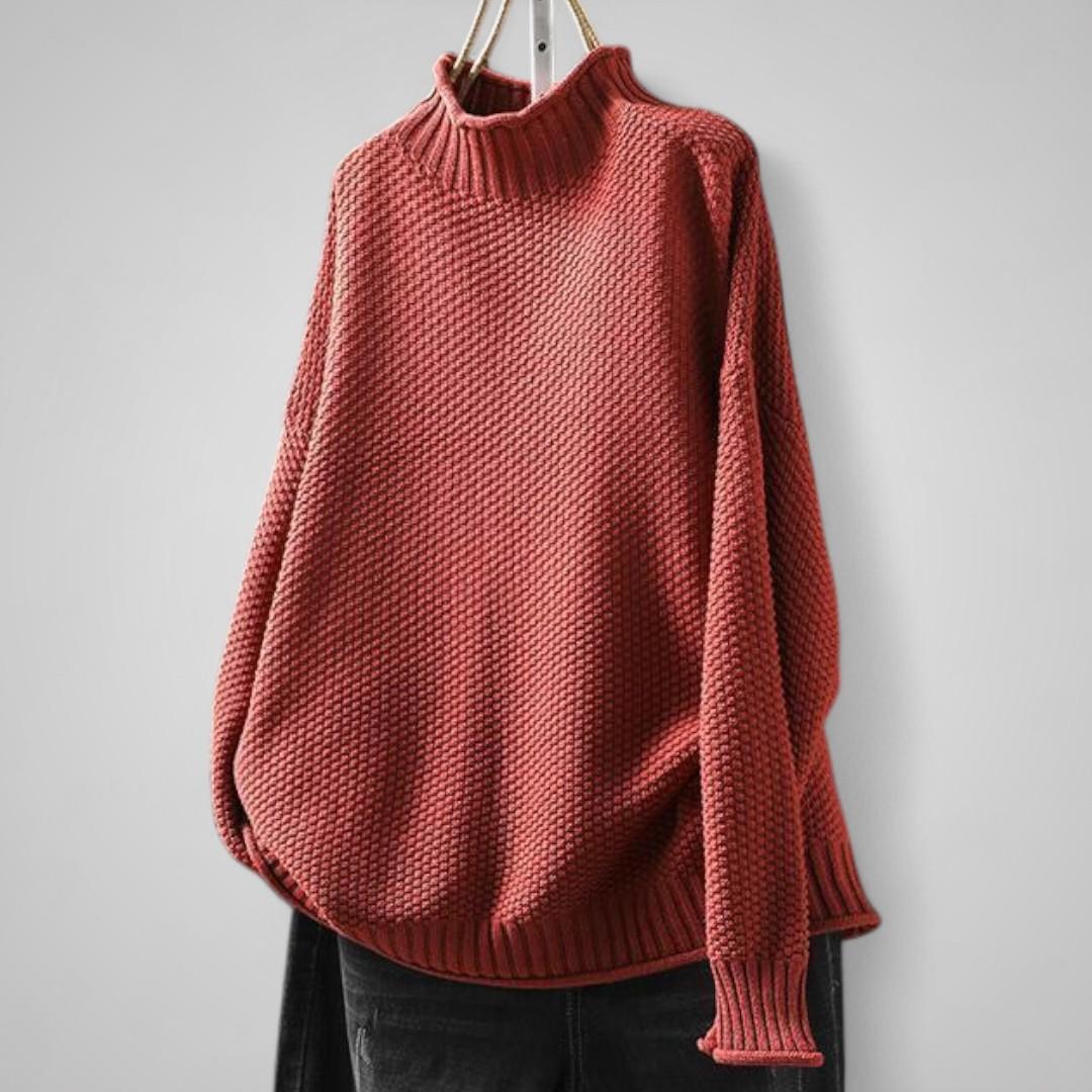 Ylva Rymlig Stickad Tröja